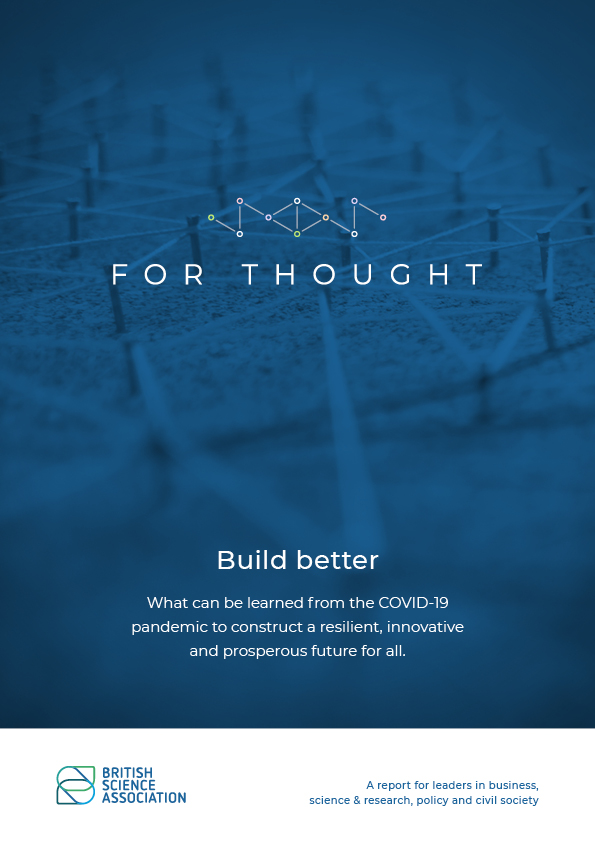 Front cover of For Thought report: Build better